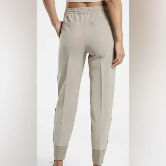 ATHLETA Endeavor Jogger Pants Inseam 30 size 8 TALL Tan Work Casual - Picture 2 of 7